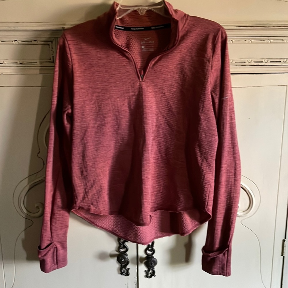 Nike Running Small Dri-Fit thermal quarter-zip pullover